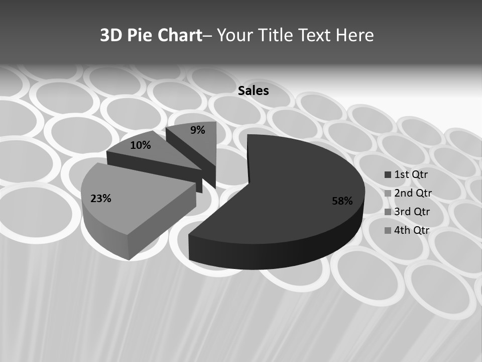 Black Metallic Illustration PowerPoint Template