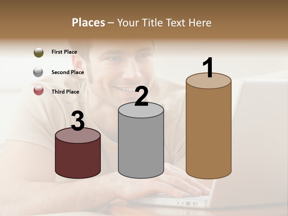Typing Happy Notebook PowerPoint Template