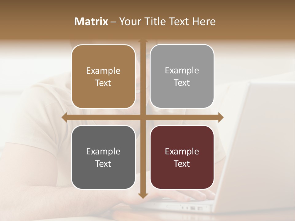 Typing Happy Notebook PowerPoint Template