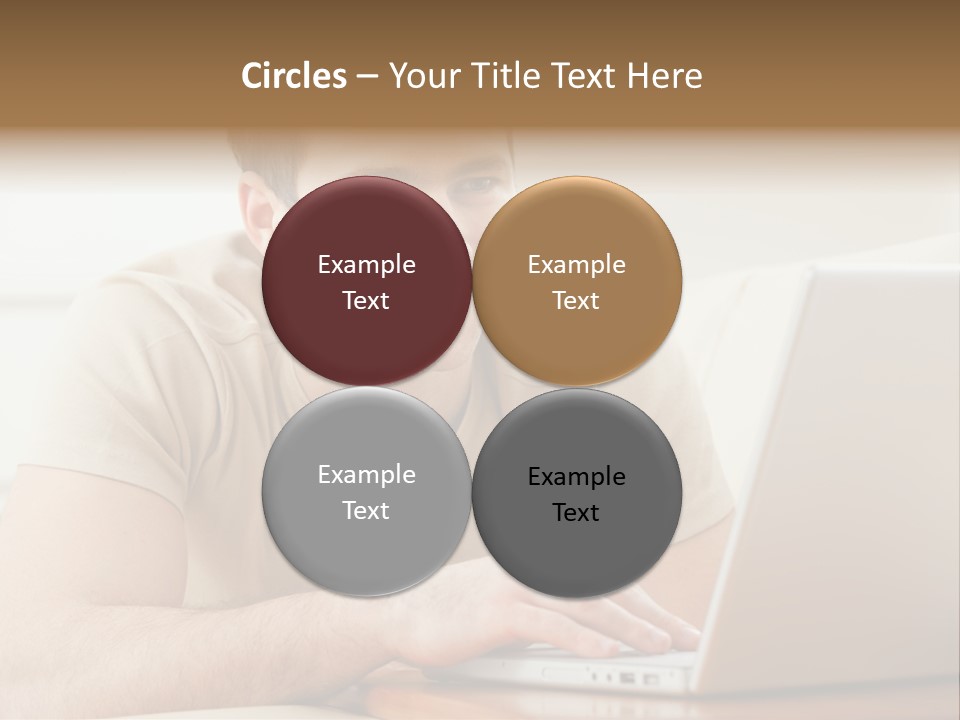 Typing Happy Notebook PowerPoint Template