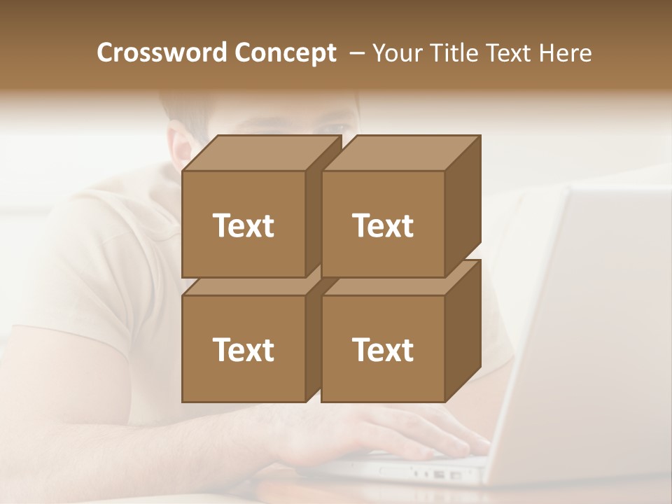 Typing Happy Notebook PowerPoint Template