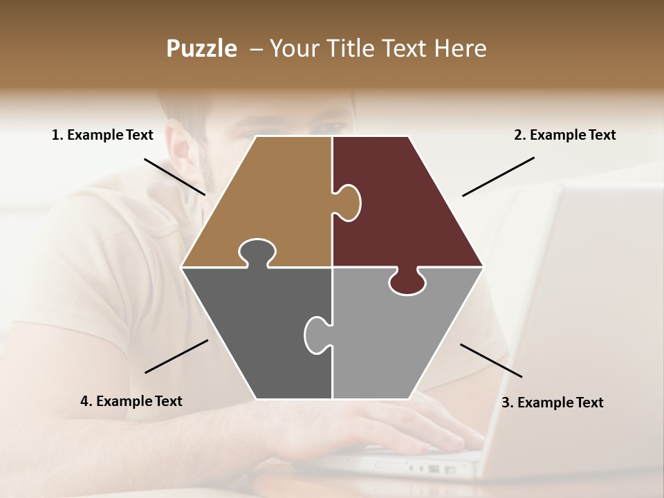Typing Happy Notebook PowerPoint Template