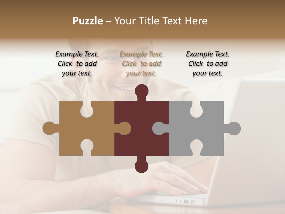 Typing Happy Notebook PowerPoint Template