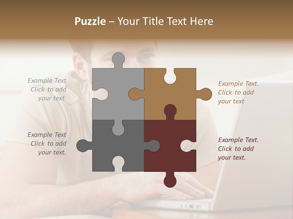 Typing Happy Notebook PowerPoint Template