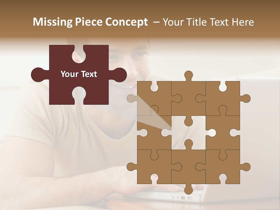 Typing Happy Notebook PowerPoint Template