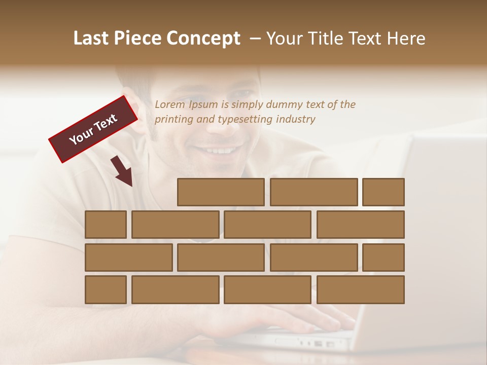 Typing Happy Notebook PowerPoint Template