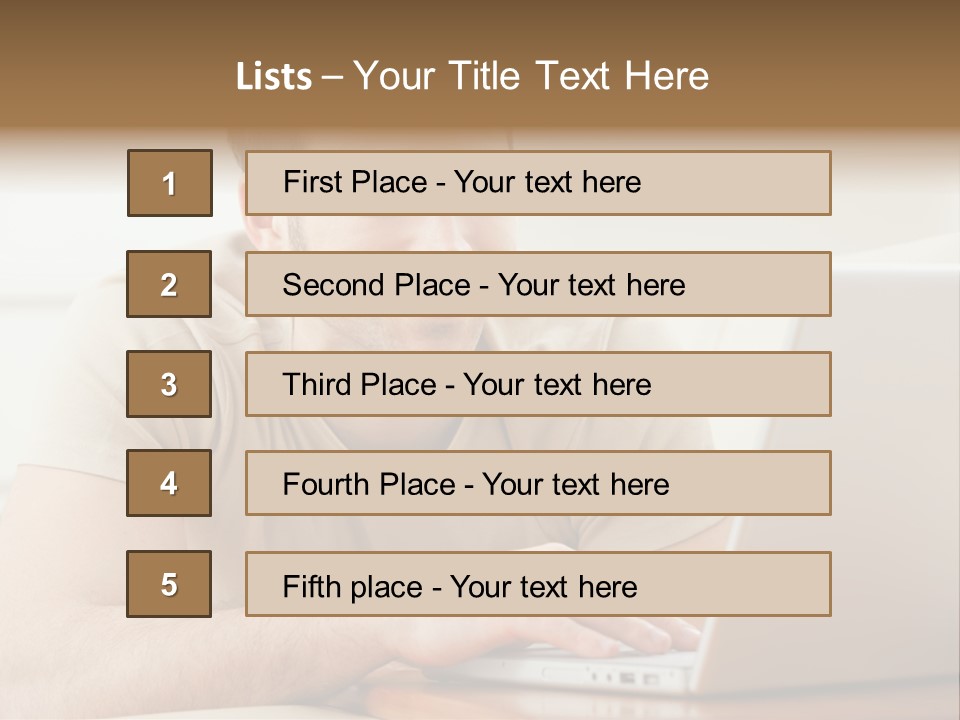 Typing Happy Notebook PowerPoint Template
