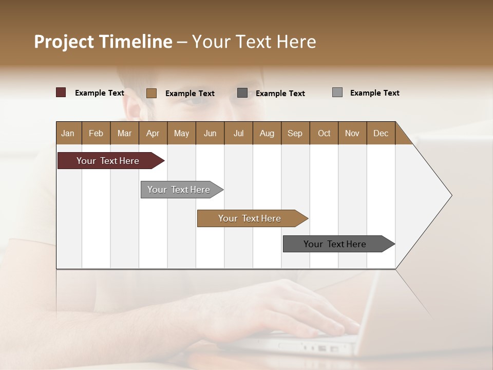 Typing Happy Notebook PowerPoint Template