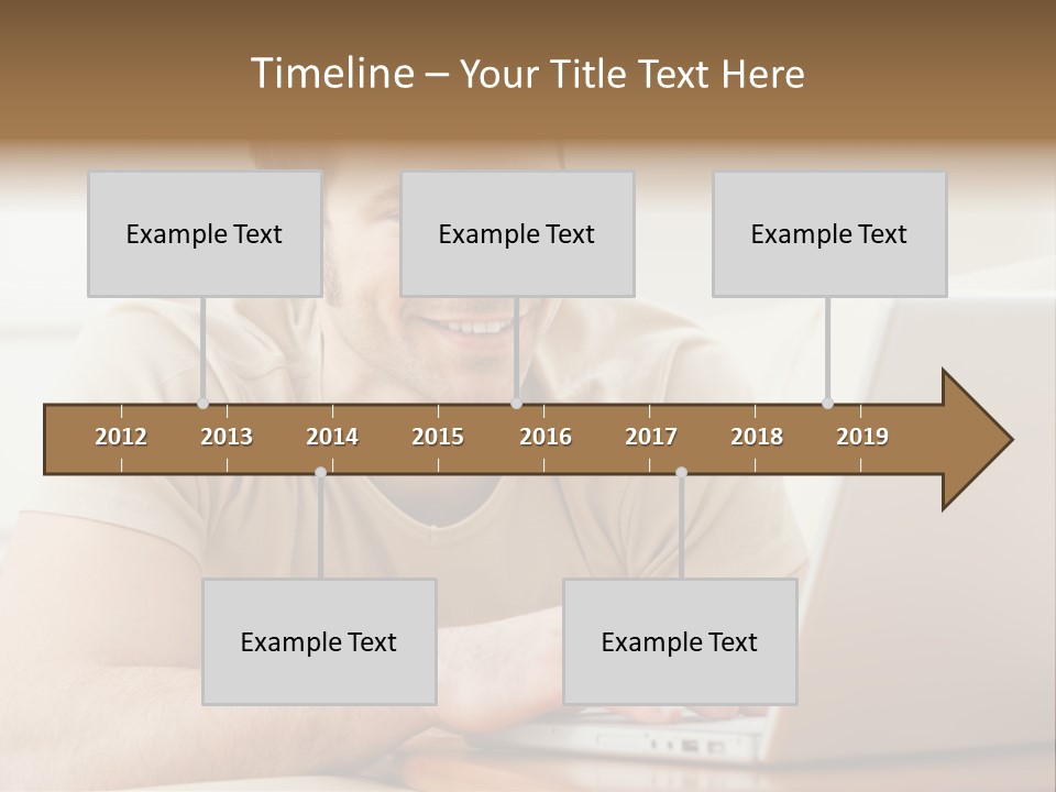 Typing Happy Notebook PowerPoint Template