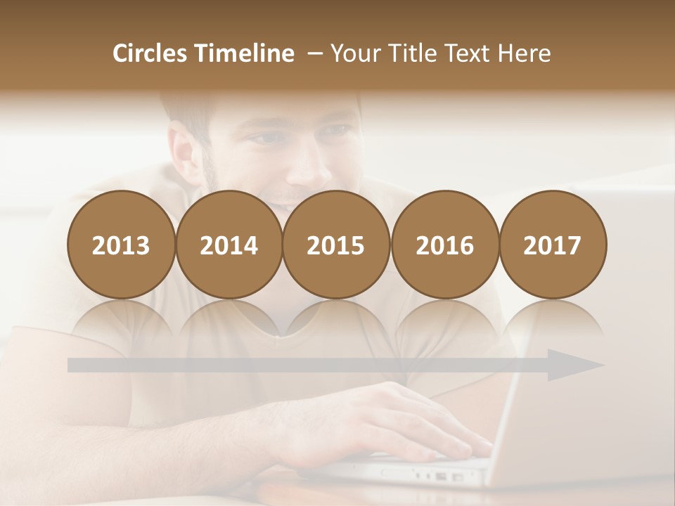 Typing Happy Notebook PowerPoint Template