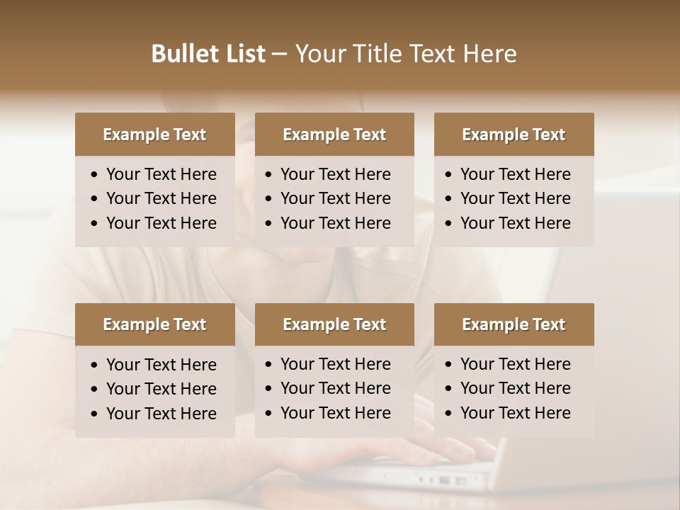 Typing Happy Notebook PowerPoint Template