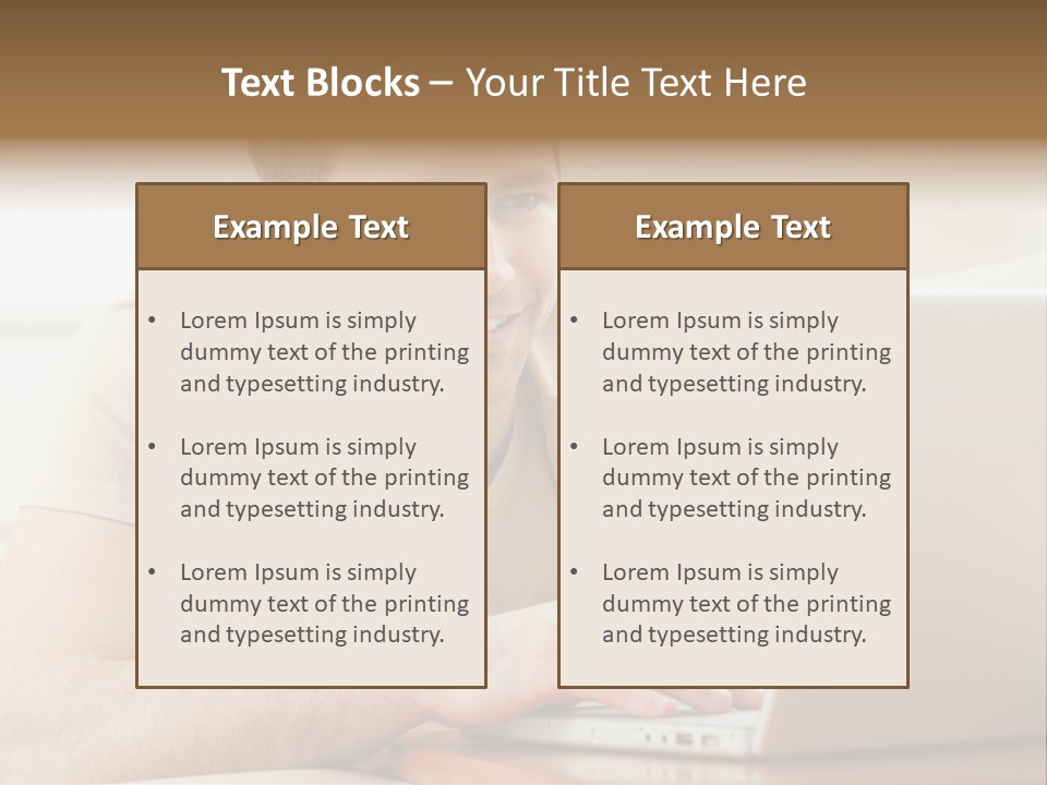 Typing Happy Notebook PowerPoint Template