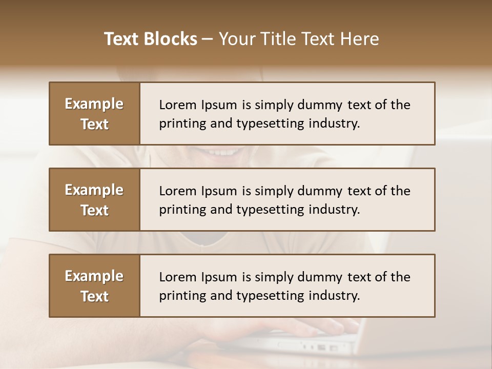 Typing Happy Notebook PowerPoint Template