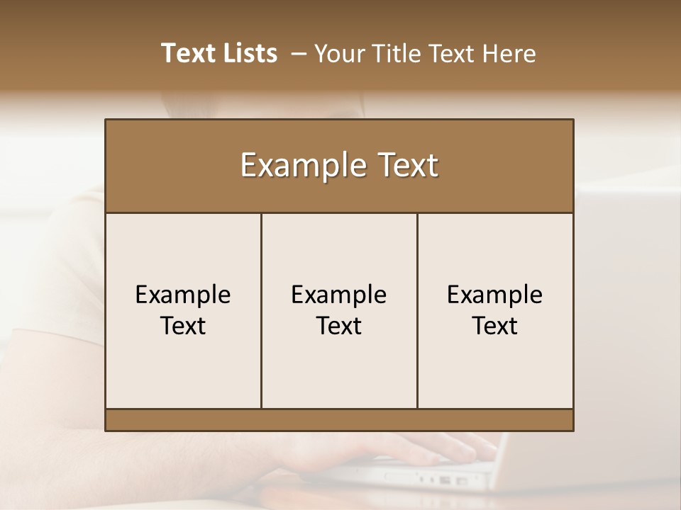Typing Happy Notebook PowerPoint Template