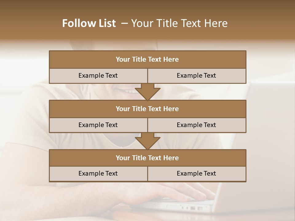 Typing Happy Notebook PowerPoint Template