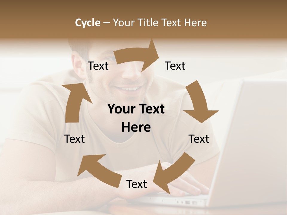 Typing Happy Notebook PowerPoint Template