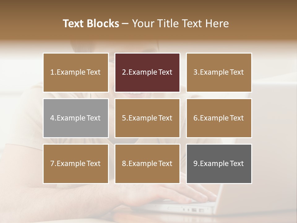 Typing Happy Notebook PowerPoint Template