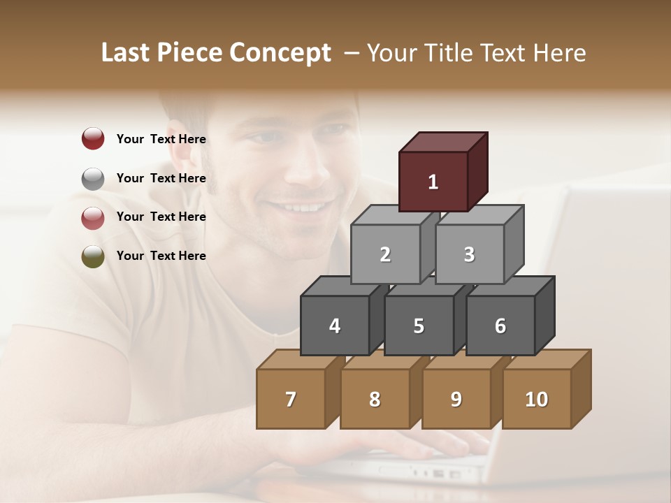 Typing Happy Notebook PowerPoint Template