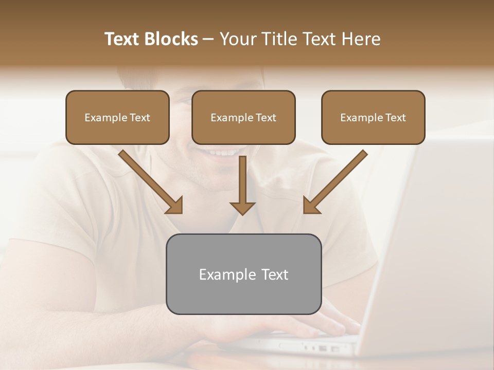 Typing Happy Notebook PowerPoint Template