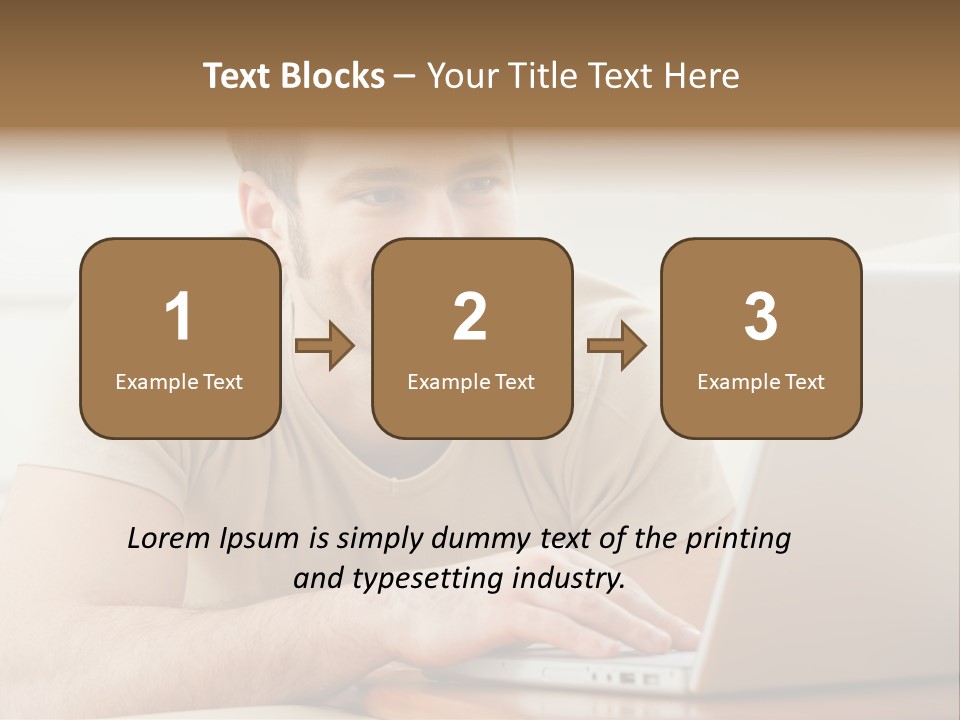 Typing Happy Notebook PowerPoint Template