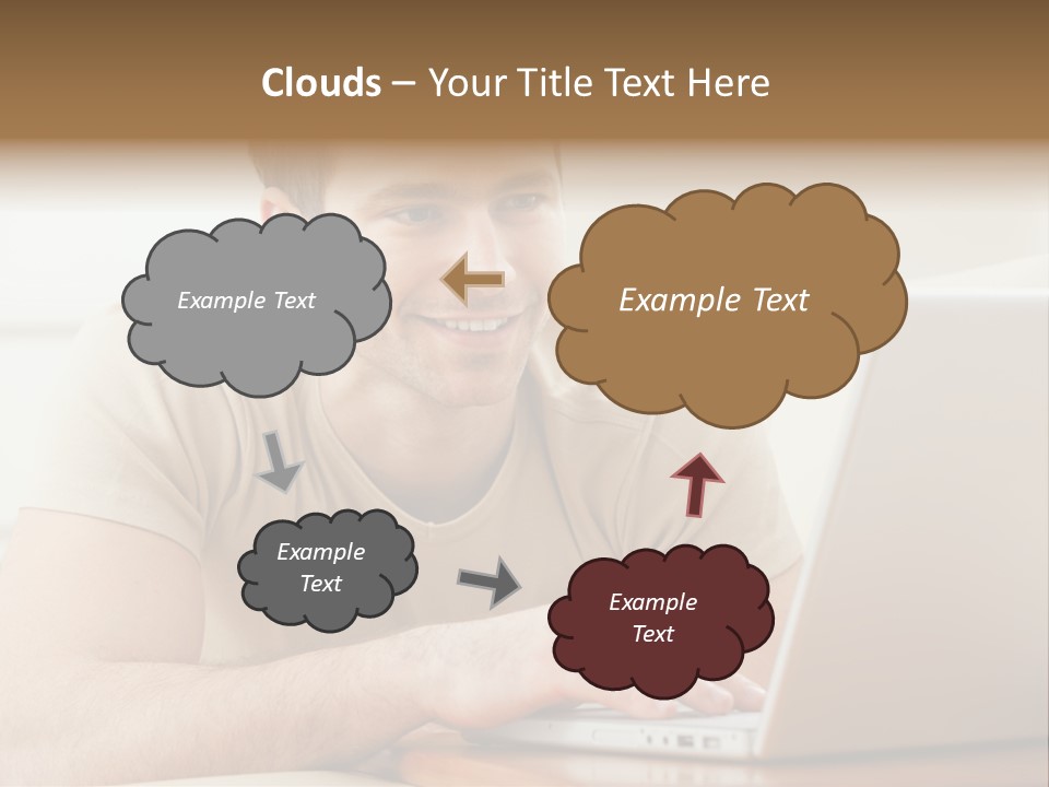 Typing Happy Notebook PowerPoint Template