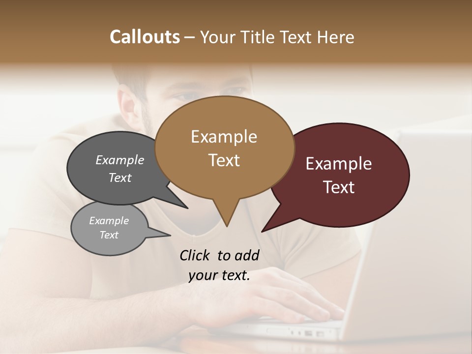 Typing Happy Notebook PowerPoint Template