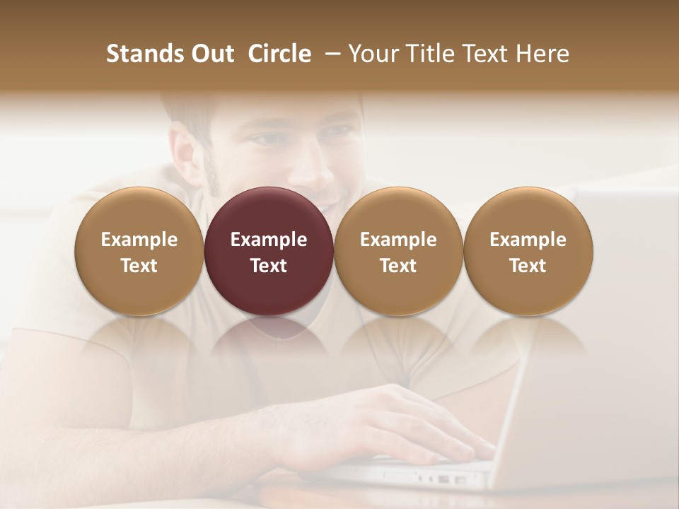 Typing Happy Notebook PowerPoint Template