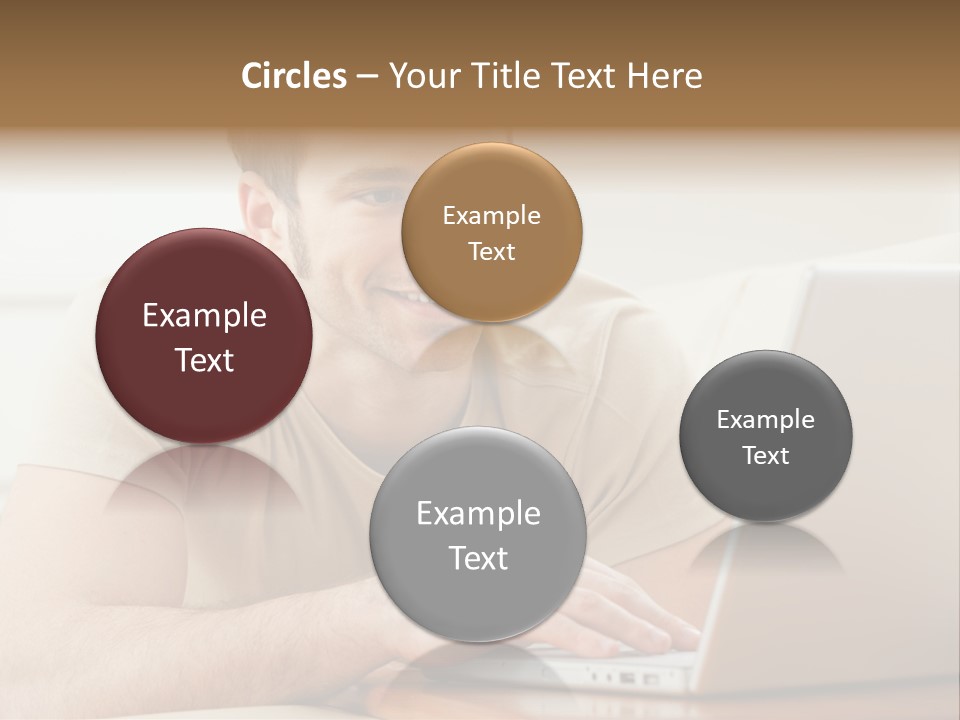 Typing Happy Notebook PowerPoint Template