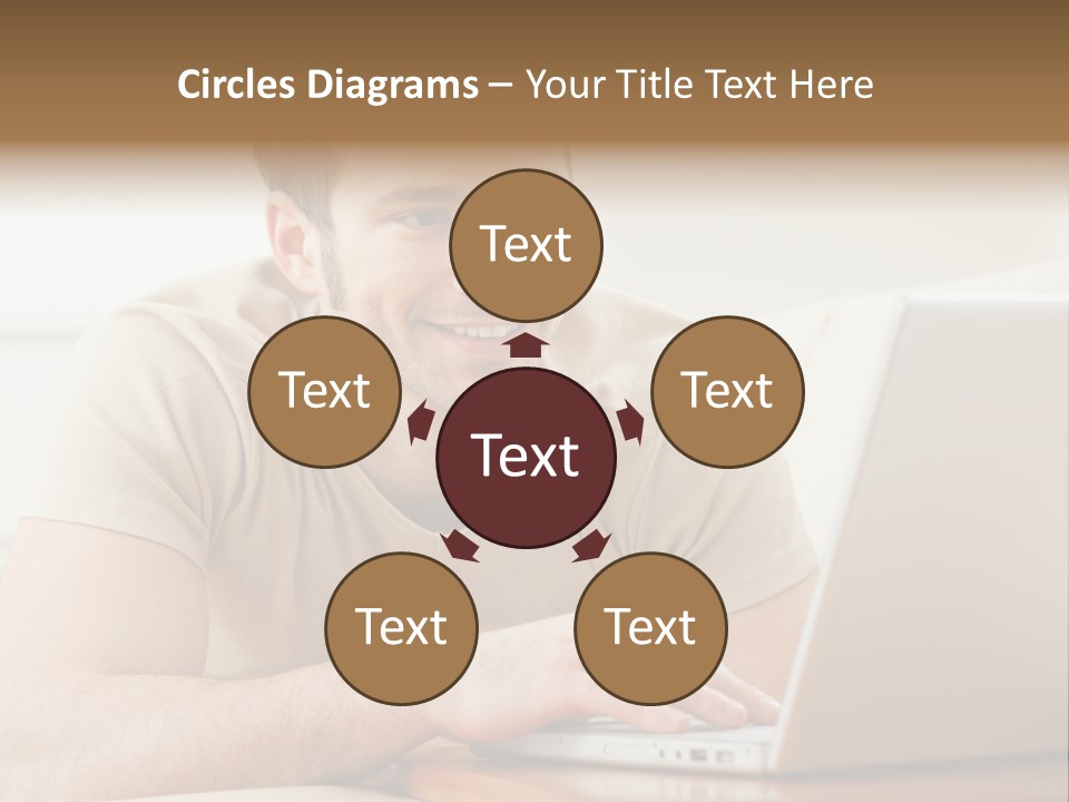 Typing Happy Notebook PowerPoint Template