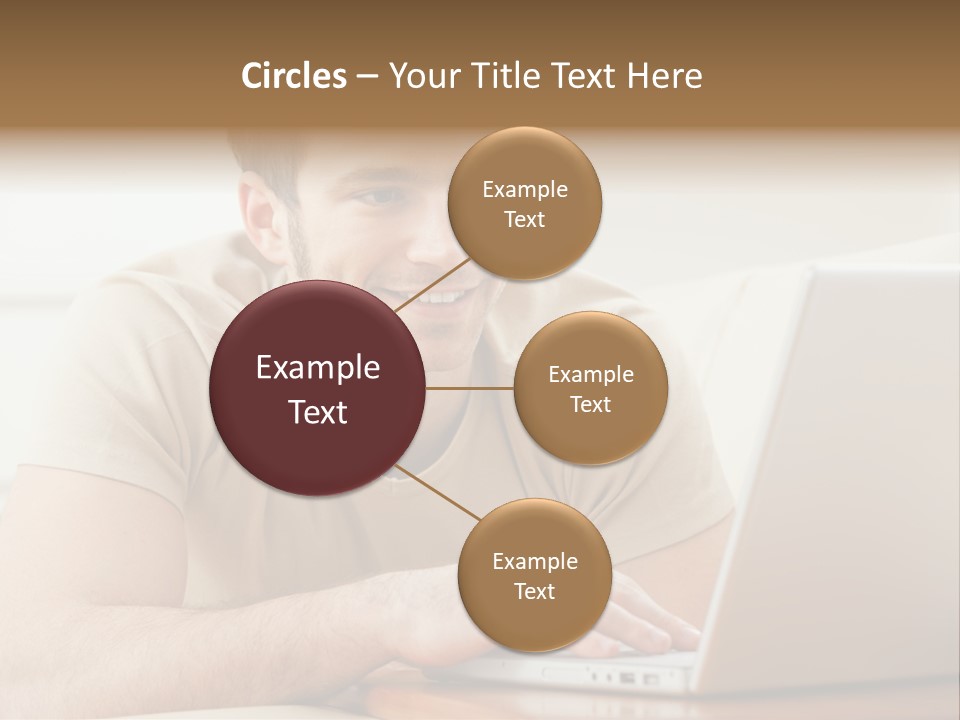 Typing Happy Notebook PowerPoint Template