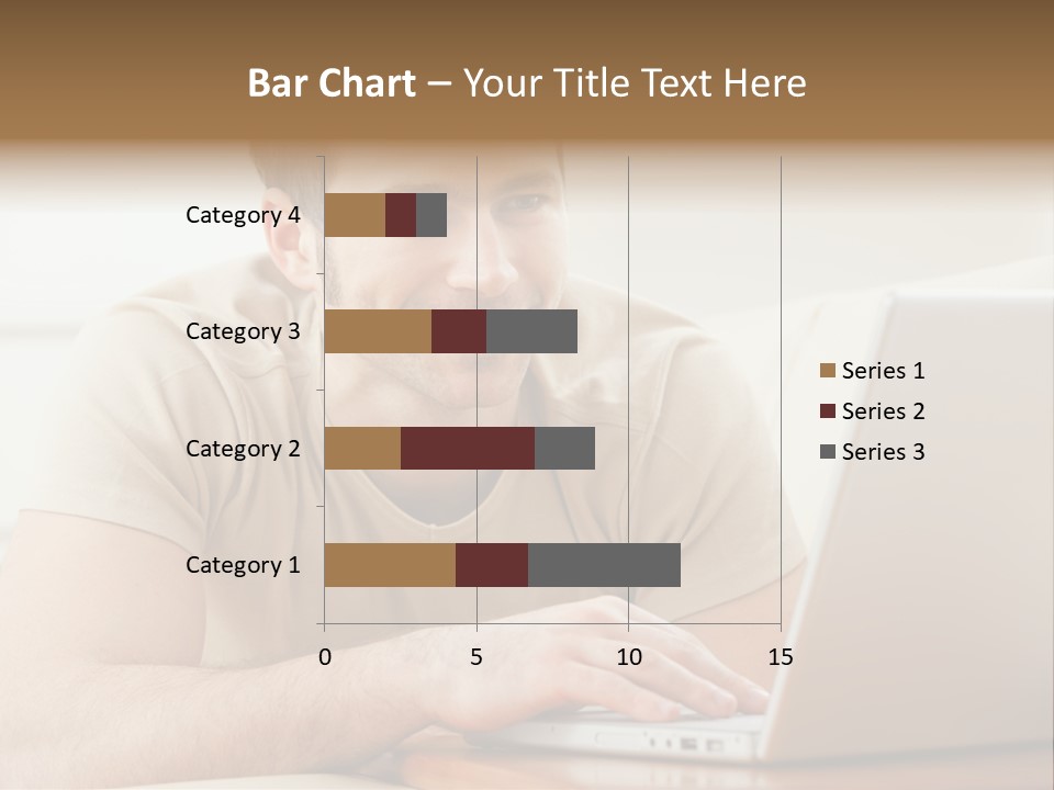 Typing Happy Notebook PowerPoint Template