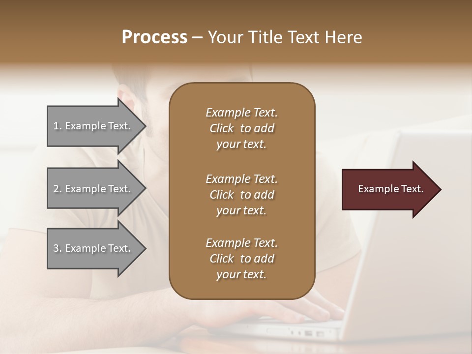 Typing Happy Notebook PowerPoint Template