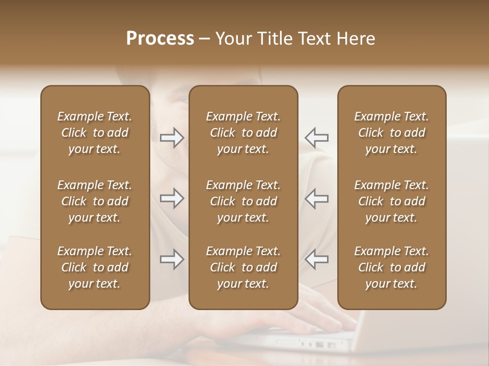 Typing Happy Notebook PowerPoint Template