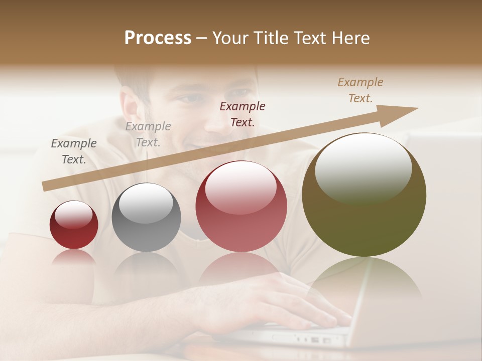 Typing Happy Notebook PowerPoint Template