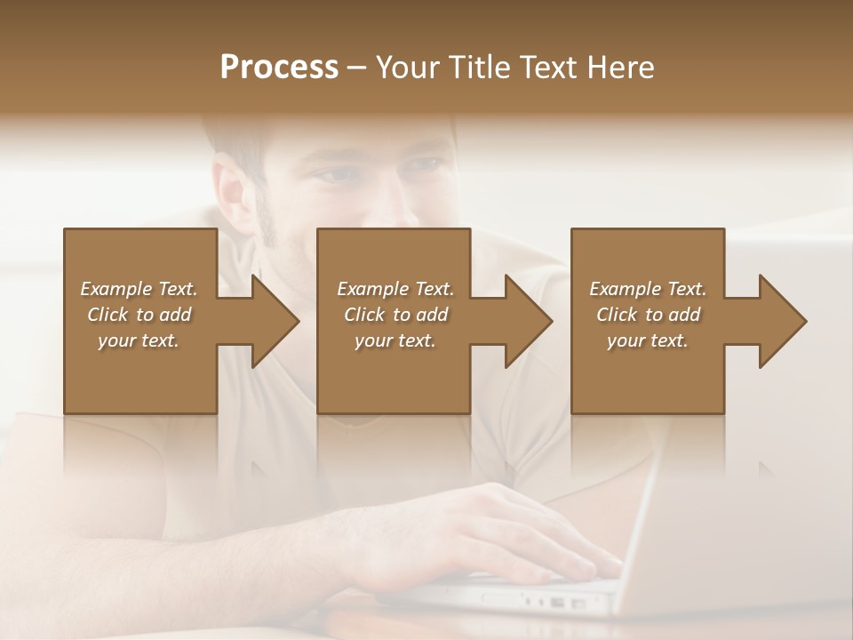 Typing Happy Notebook PowerPoint Template