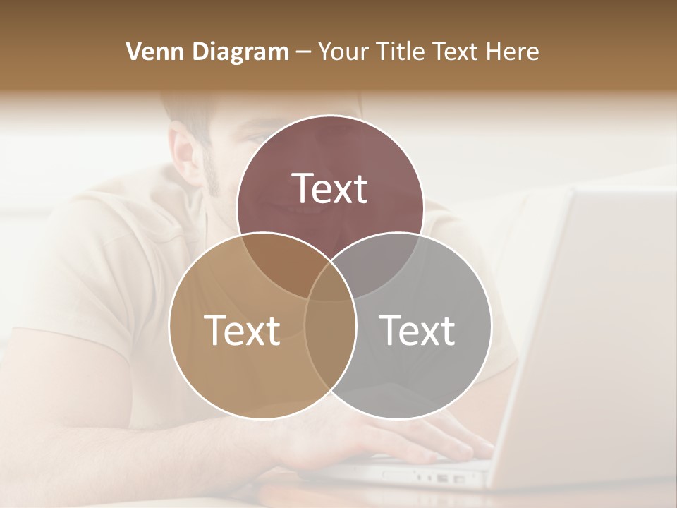 Typing Happy Notebook PowerPoint Template