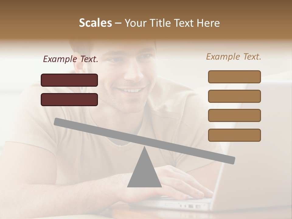 Typing Happy Notebook PowerPoint Template