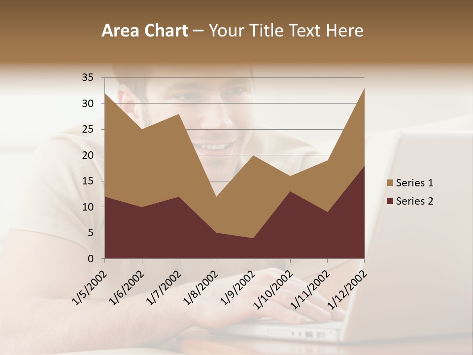 Typing Happy Notebook PowerPoint Template