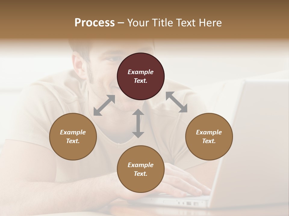 Typing Happy Notebook PowerPoint Template