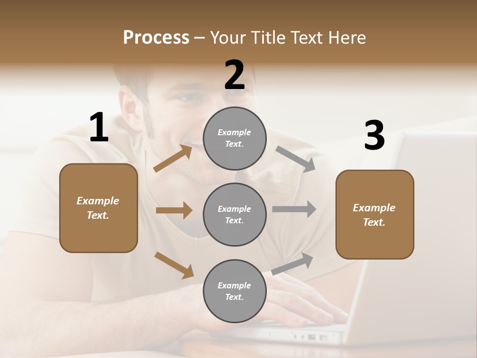 Typing Happy Notebook PowerPoint Template