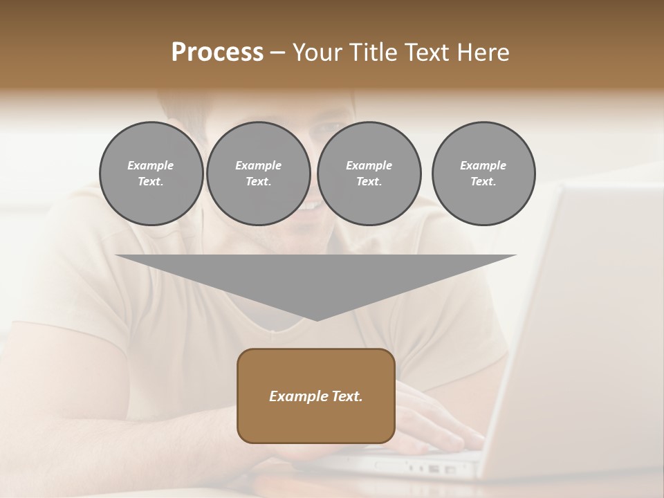 Typing Happy Notebook PowerPoint Template