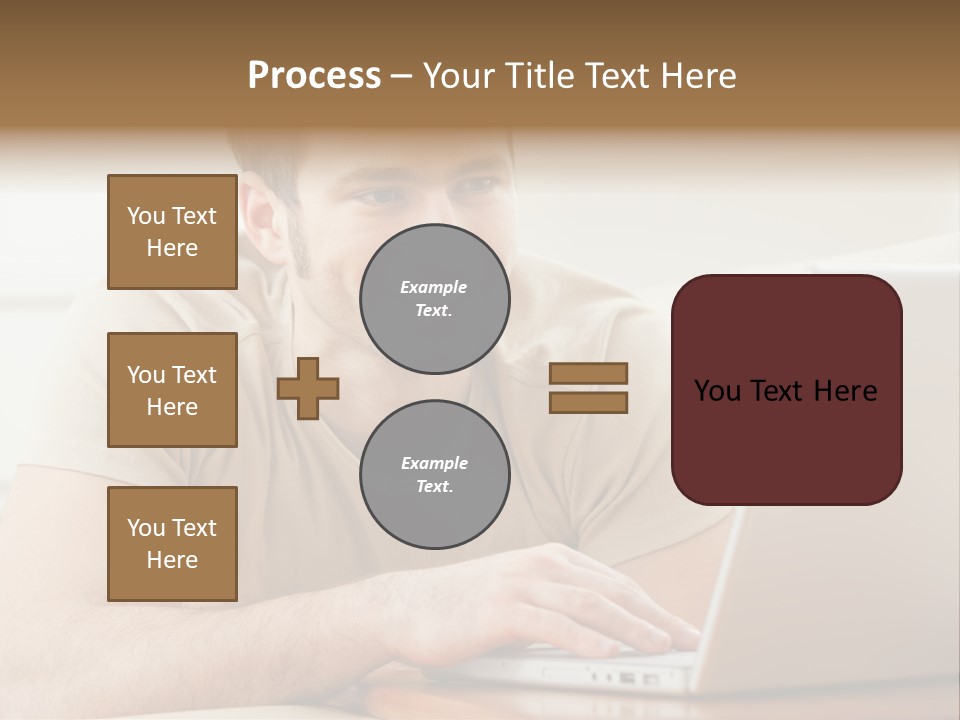Typing Happy Notebook PowerPoint Template
