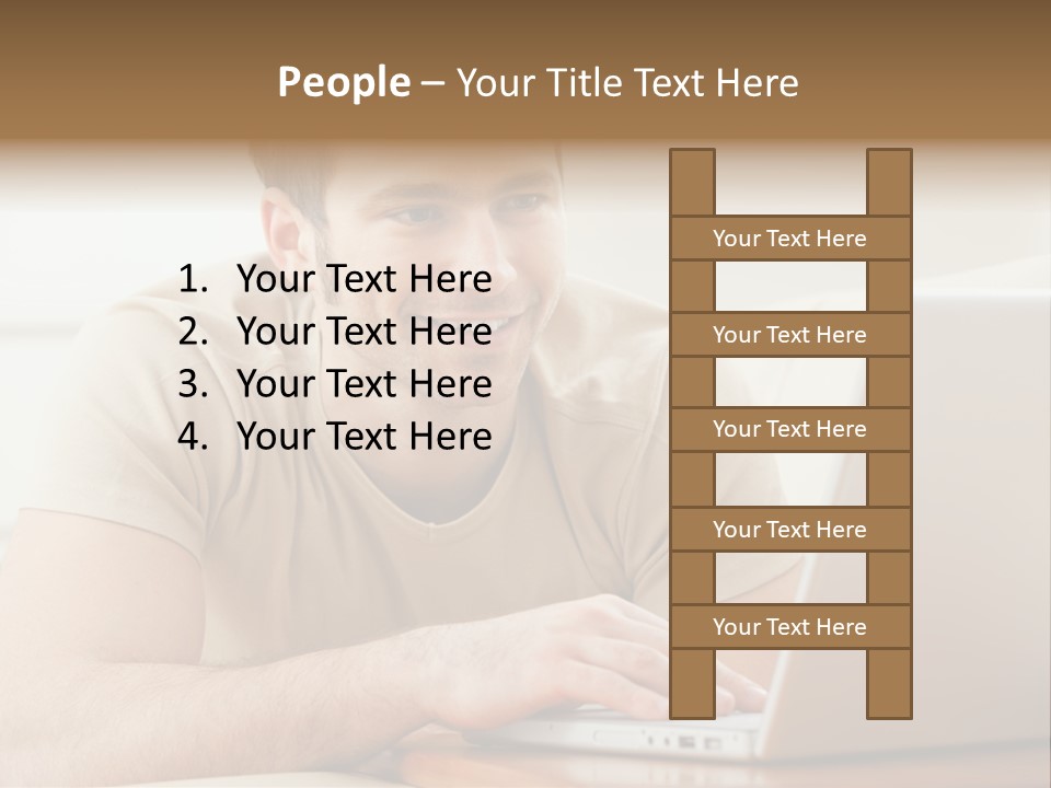 Typing Happy Notebook PowerPoint Template