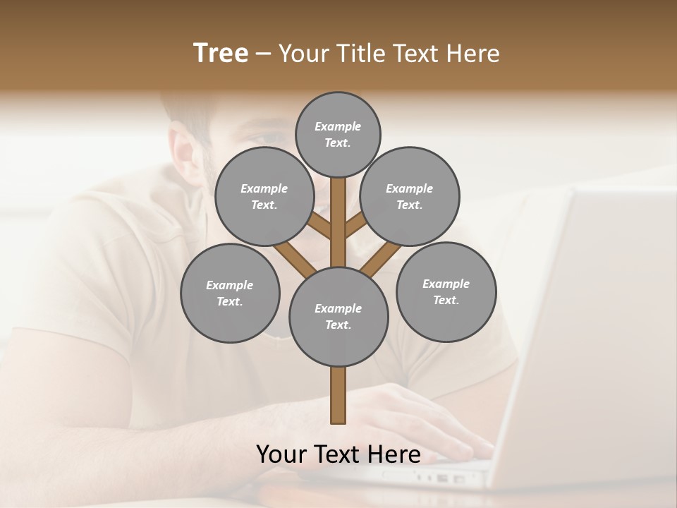 Typing Happy Notebook PowerPoint Template