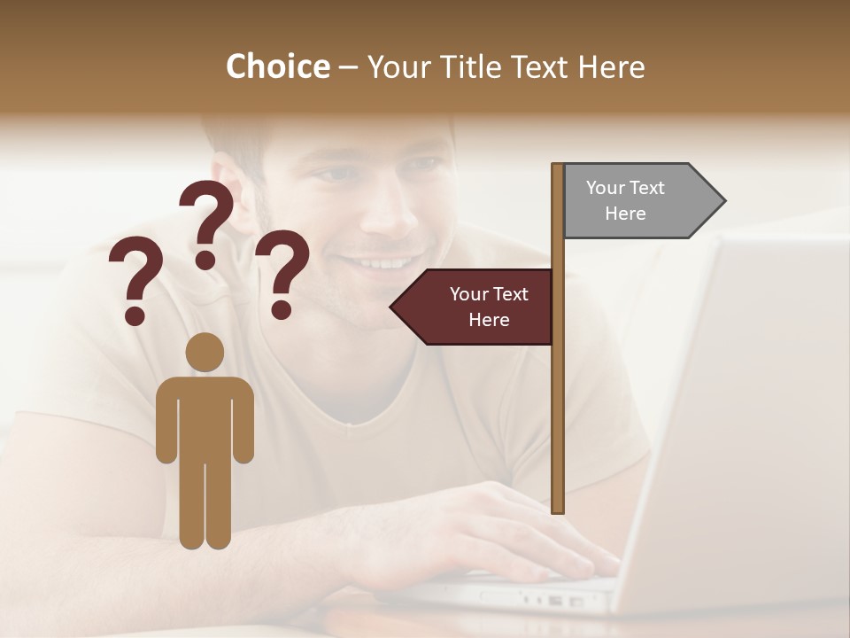 Typing Happy Notebook PowerPoint Template