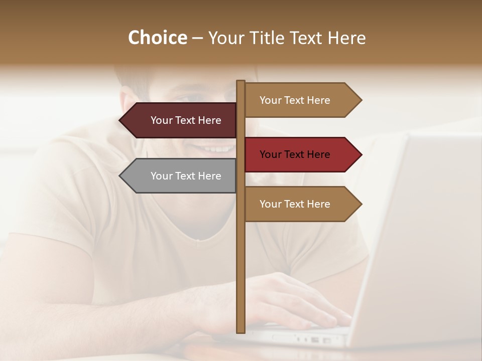 Typing Happy Notebook PowerPoint Template