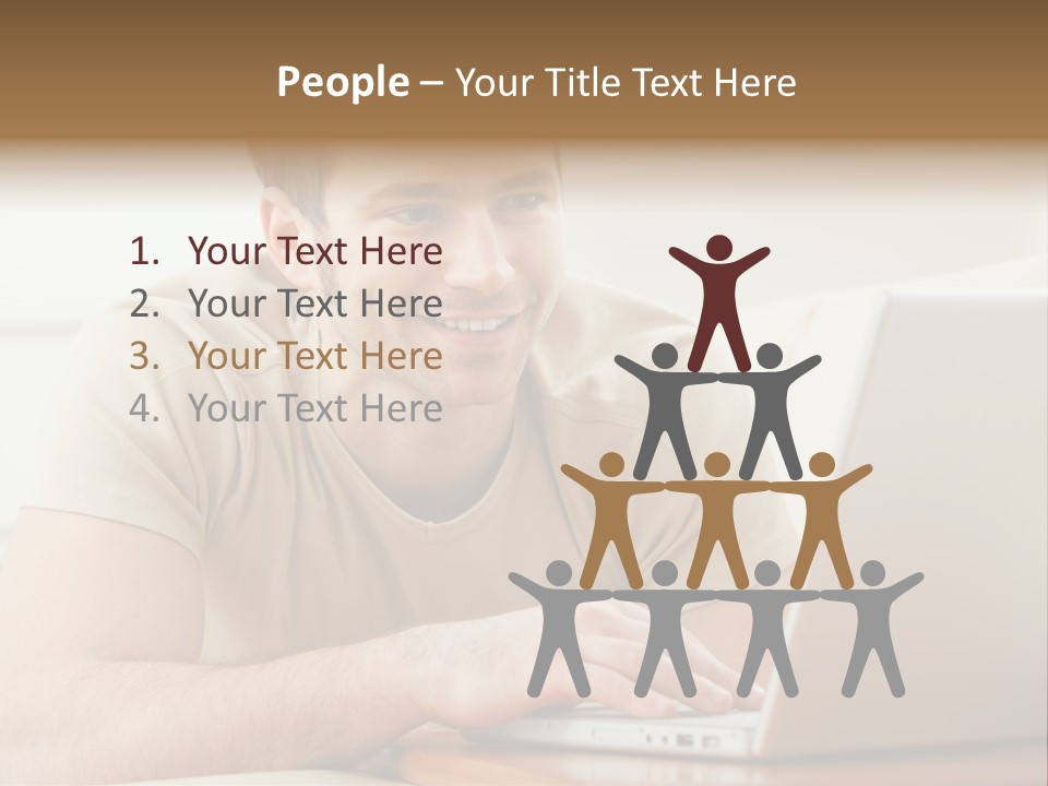 Typing Happy Notebook PowerPoint Template