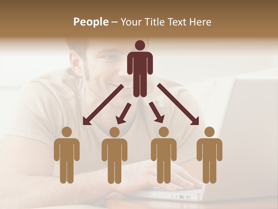 Typing Happy Notebook PowerPoint Template