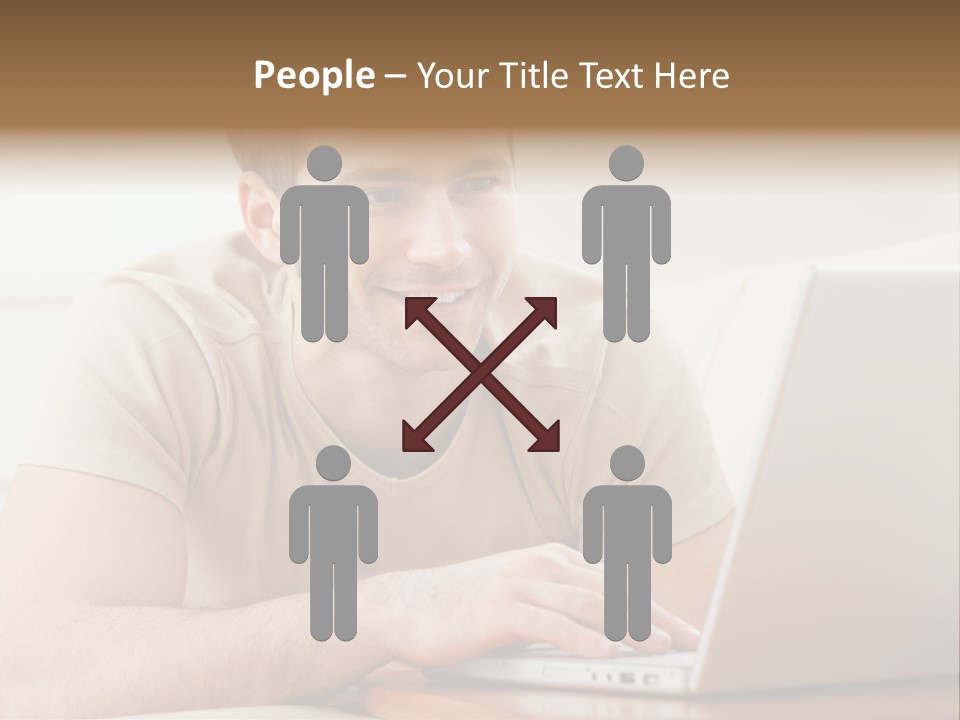 Typing Happy Notebook PowerPoint Template