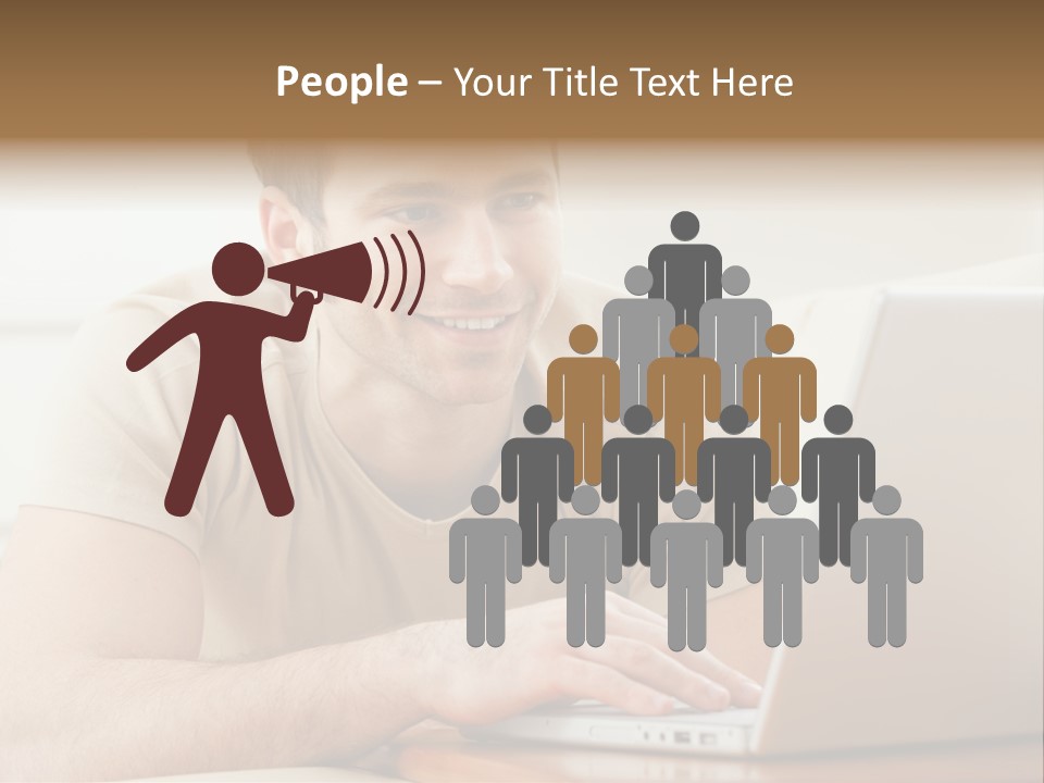 Typing Happy Notebook PowerPoint Template